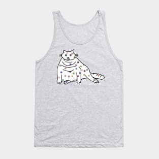 Spotty Chonk Cat in Balance Tank Top